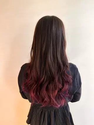 ロング カラー パーマ 🌈ハイトーン髪質改 善🌈polon🌟のヘアスタイル
