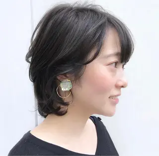 ショート パーマ ショートヘア / 星野菜月のヘアスタイル