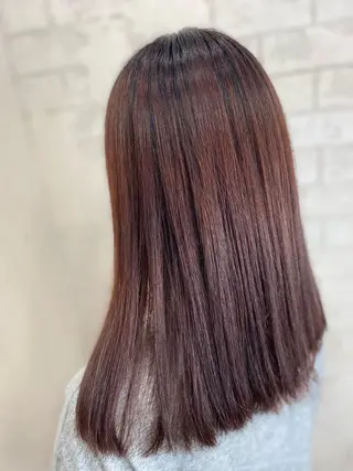 ロング カラー 中目黒ブリーチカラー ボブ橋本青輝のヘアスタイル