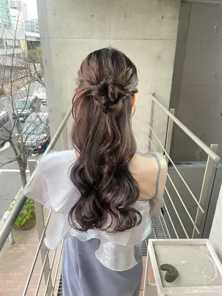 ロング ヘアアレンジ ヘアセット ✴︎Mai✴︎銀座のヘアスタイル