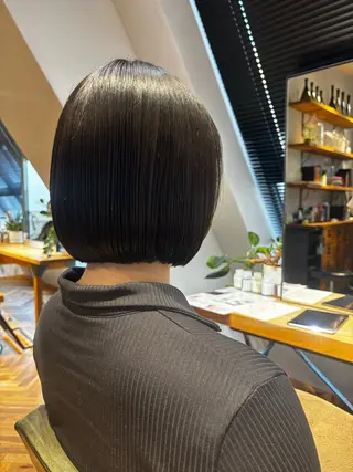 ショート misa🫧ナチュラ ル縮毛矯正/髪質改善のヘアスタイル
