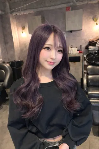 ロング カラー 🩶mana🩶艶髪 /カラーオンカラーのヘアスタイル