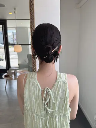 ミツキ/ 透明感カラー/セットのヘアスタイル