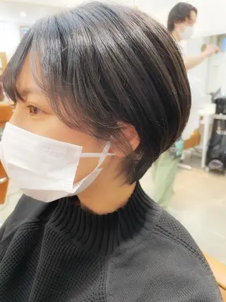 ショート カラー 👑銀座ショート/ 絶壁補正/金子涼👑のヘアスタイル