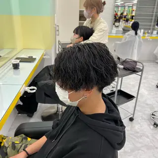 ショート カラー パーマ ヘアアレンジ メンズ キッズ ネイル マツエク・マツパ アイブロウ 🔷横浜1のパーマ 職人🔷将太郎のヘアスタイル