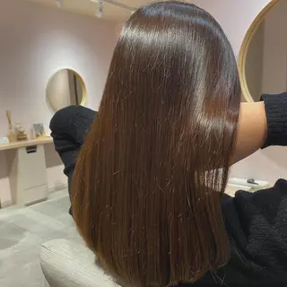 セミロング カラー nagisa /縮毛矯正のヘアスタイル