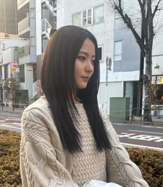 ロング カラー カット/縮毛矯正/ 鈴木敏文🍃のヘアスタイル