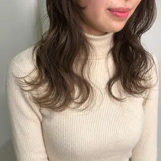 セミロング カラー ヘアアレンジ マツエク・マツパ 透明感カラー🫧ヘア セット🫧松本菜月の眉毛・アイブロウイメージ