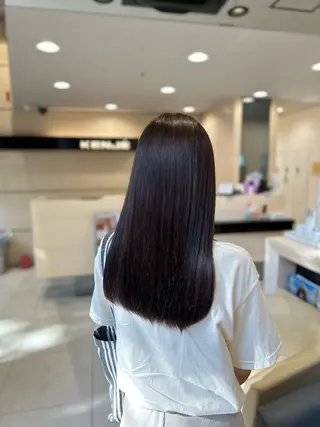 セミロング カラー クロスパーマ/うる艶 カラー/Kurumiのヘアスタイル