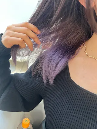 ミディアム カラー パーマ ヘアアレンジ メンズ 堀井 凌平のヘアスタイル