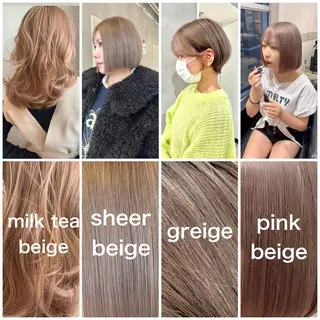 ショート カラー 可愛いベージュ作る 美容師/あかね🧸のヘアスタイル