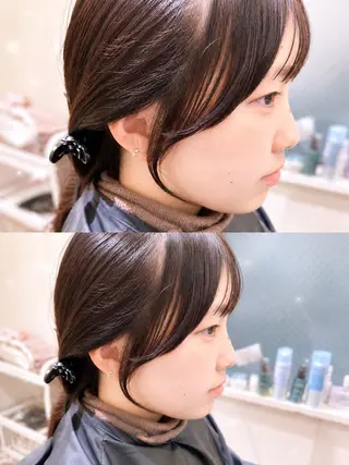 セミロング 久木原 ゆりのヘアスタイル