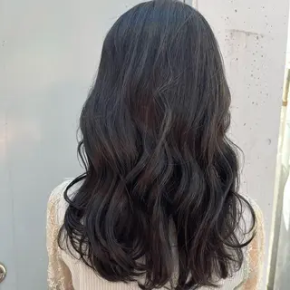 セミロング カラー パーマ ヘアアレンジ メンズ キッズ HIROKO / 透明感暖色カラー🎀のヘアスタイル