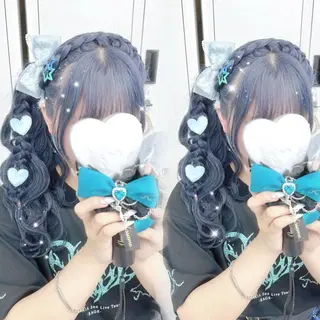 ヘアアレンジ ヘアメ💎横浜🪽 推し活 さな👶🏻のヘアスタイル