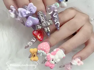 ネイル MoMoA Nail ネイル長さ出し専門店のネイルデザイン