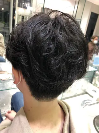 ショート パーマ メンズ 🍀富久 永梨🧸のヘアスタイル