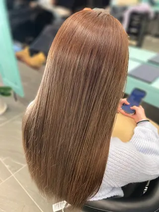 ロング カラー 久留生 隼斗のヘアスタイル