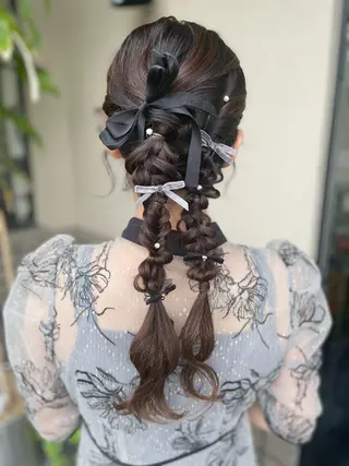 ロング ヘアアレンジ 沢田 瞳のヘアスタイル
