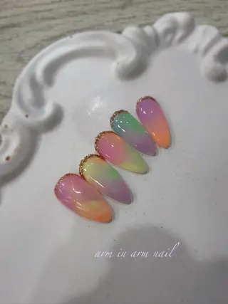 ネイル arm in arm ︎✿Yamamotoのマツエク・マツパデザイン