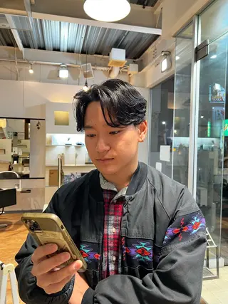 パーマ メンズ 四方田 皐希のヘアスタイル