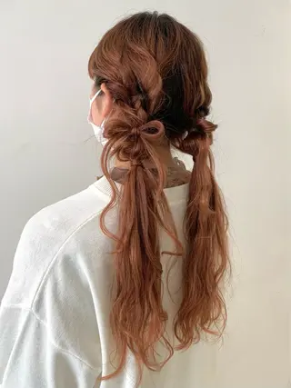 ヘアアレンジ 🎀透明感カラー🎀 稲垣至恩🎀のヘアスタイル