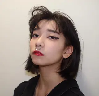 ショート カラー ヘアアレンジ 秋葉 一郎のヘアスタイル