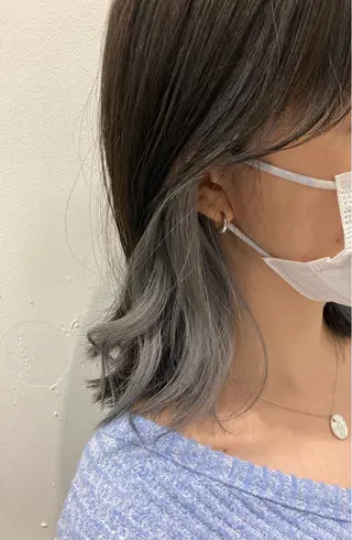 ミディアム カラー 💖ブリーチなし透明 感💖ASAHIのヘアスタイル
