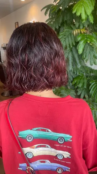 カラー 青木 紗耶のヘアスタイル