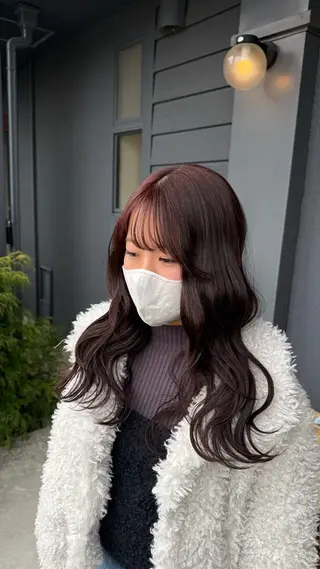 ロング カラー 髪質改善/暖色カラー /レイヤーカット/翠のヘアスタイル