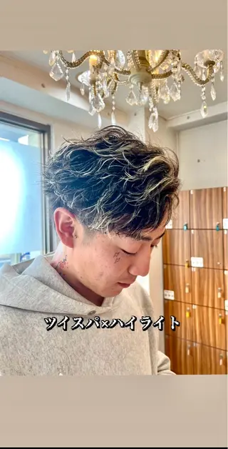 ショート カラー パーマ メンズ 【パーマ特化美容師】 🔥Yoshiyaのヘアスタイル