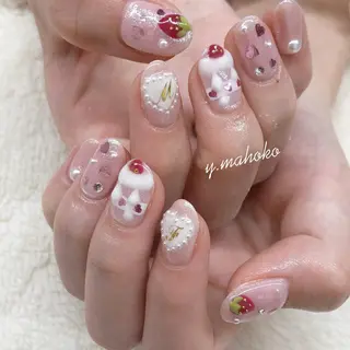ネイル パラジェル有/ 長さだし/mahoのネイルデザイン