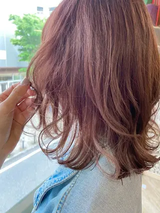 ミディアム ダメージレス◎東区/ 艶カラー💫/斉藤拓のヘアスタイル