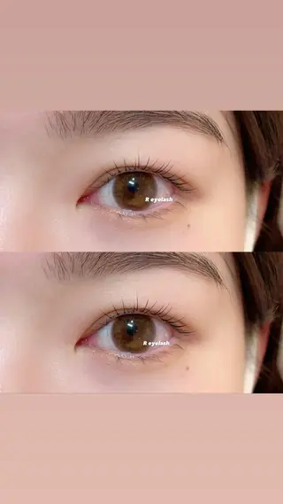 ロング カラー パーマ ヘアアレンジ メンズ キッズ ネイル マツエク・マツパ アイブロウ 𝑹 eyelashのマツエク・マツパデザイン