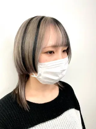 ミディアム カラー 色気レイヤー& ショートはお任せ🌟のヘアスタイル