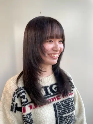 セミロング カラー 🎀レイヤー/パーマ カラー/ai🎀のヘアスタイル
