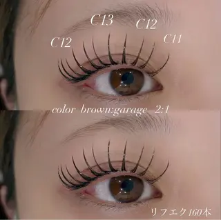 マツエク・マツパ EYELA YUKAのマツエク・マツパデザイン