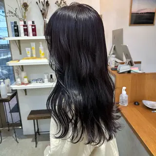 ロング カラー さとう あやかのヘアスタイル