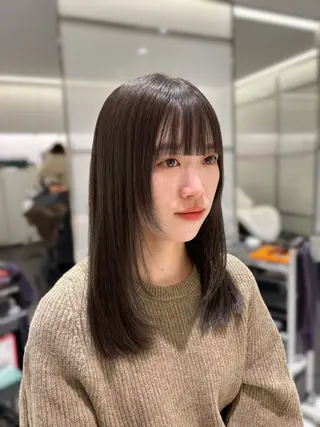 ミディアム カラー BiBi 武田 あやのヘアスタイル