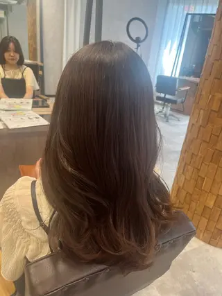 ミディアム KAEDE🎀 縮毛矯正＆パーマ特化のヘアスタイル