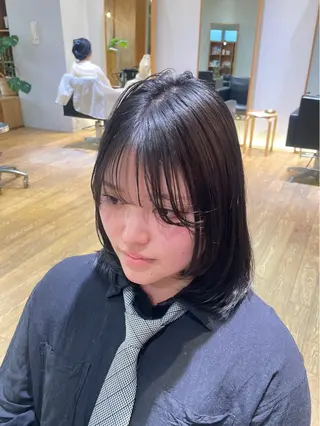 ミディアム パーマ 縮毛矯正/レイヤー 🌙児玉光瑠のヘアスタイル