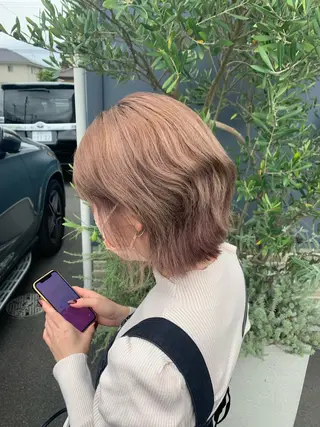 ミディアム 春日 涼太のヘアスタイル