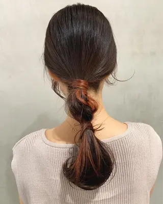 セミロング カラー ヘアアレンジ 優作 〜圧倒的信頼〜のヘアスタイル