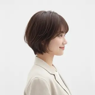 ショート カラー 🌿京都丸みショート /小倉徒歩4分/多田のヘアスタイル