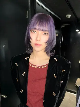 ミディアム カラー 💎透明感カラー💎 bAteAu あまねのヘアスタイル