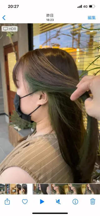 ロング カラー やまこし 美裕樹のヘアスタイル