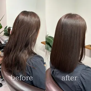 ミディアム ROOM所属・髪質改善・縮毛矯正/ 下村陽平のヘアスタイル