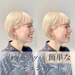 ショート カラー ショート/ボブ/ 透明感カラー/ほのかのヘアスタイル