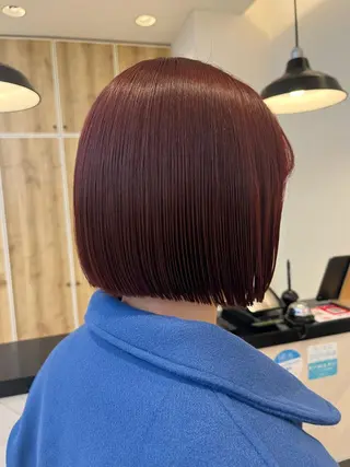 ショート カラー コテ巻き風パーマ🫧 麻尋のヘアスタイル