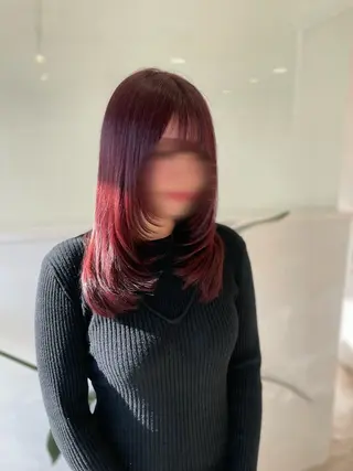 ミディアム ボブ/艶髪 soleilrukaのヘアスタイル