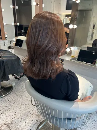 ミディアム 博多ベージュ 🐻松井傑のヘアスタイル